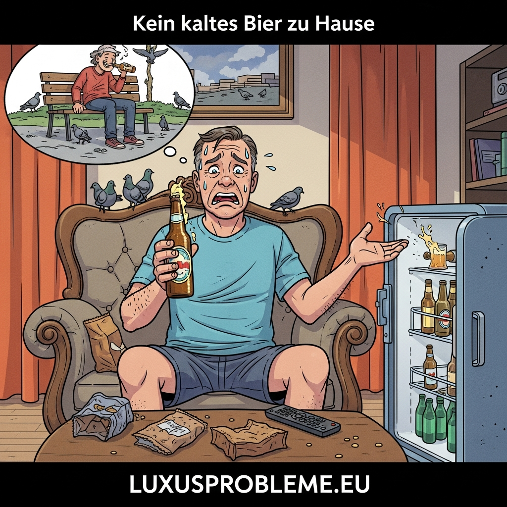Kein kaltes Bier zu Hause