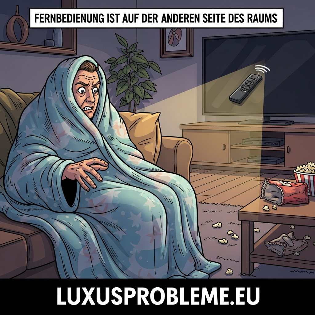 Fernbedienung ist auf der anderen Seite des Raums