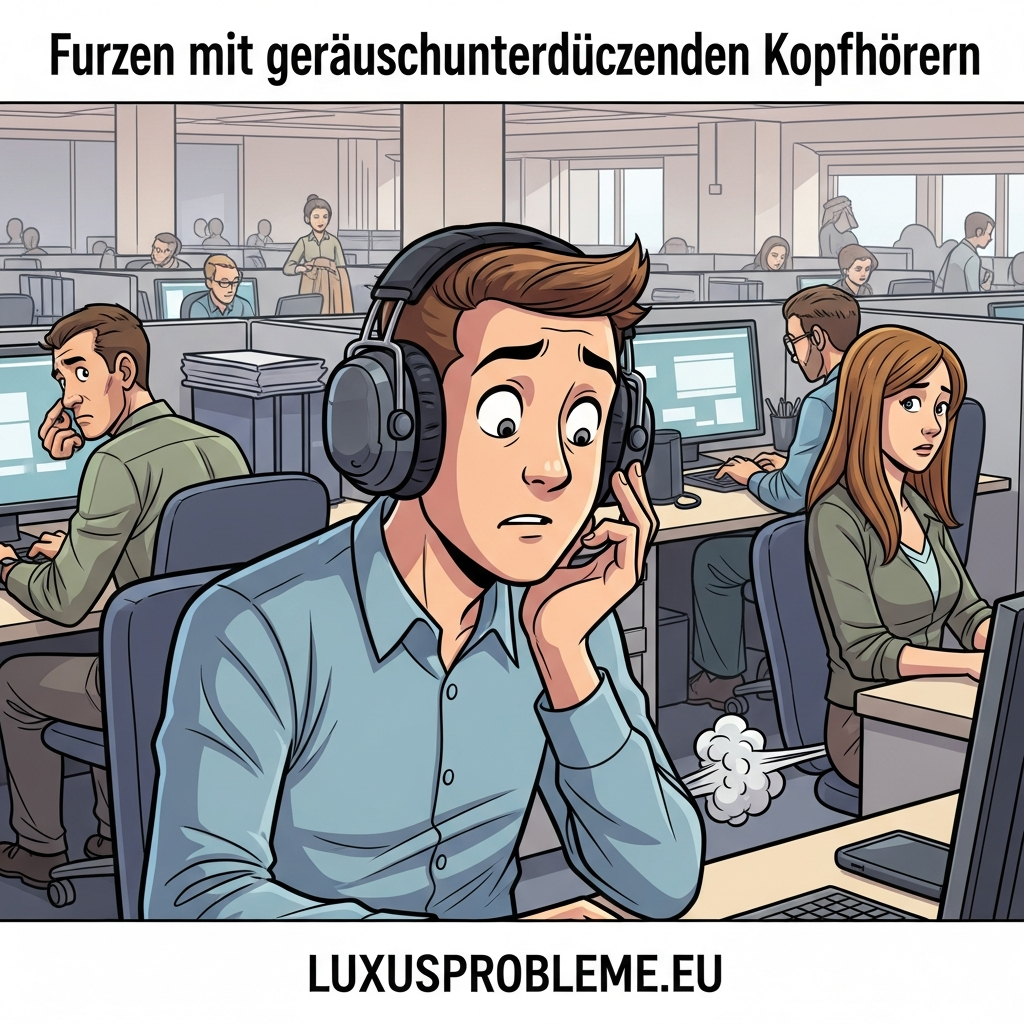 Furzen mit geräuschunterdrückenden Kopfhörern