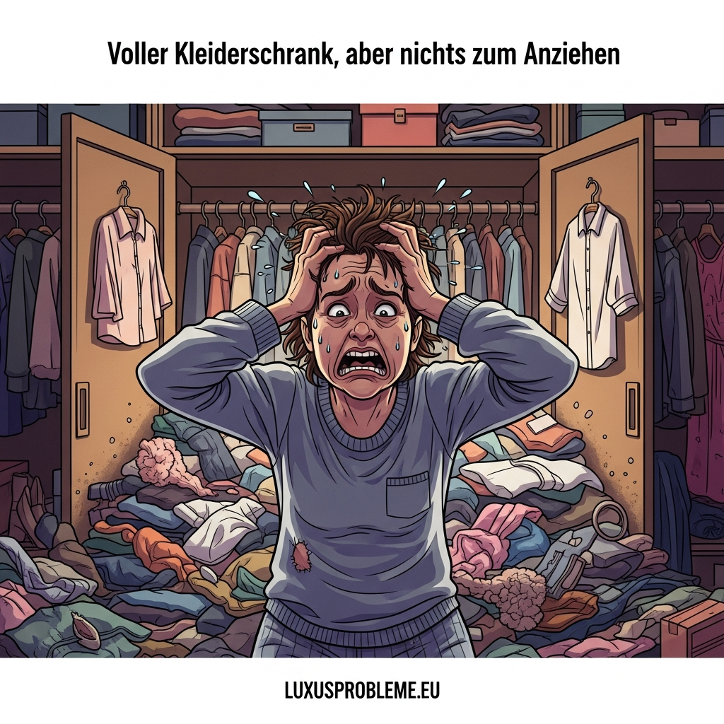 Voller Kleiderschrank, aber nichts zum Anziehen